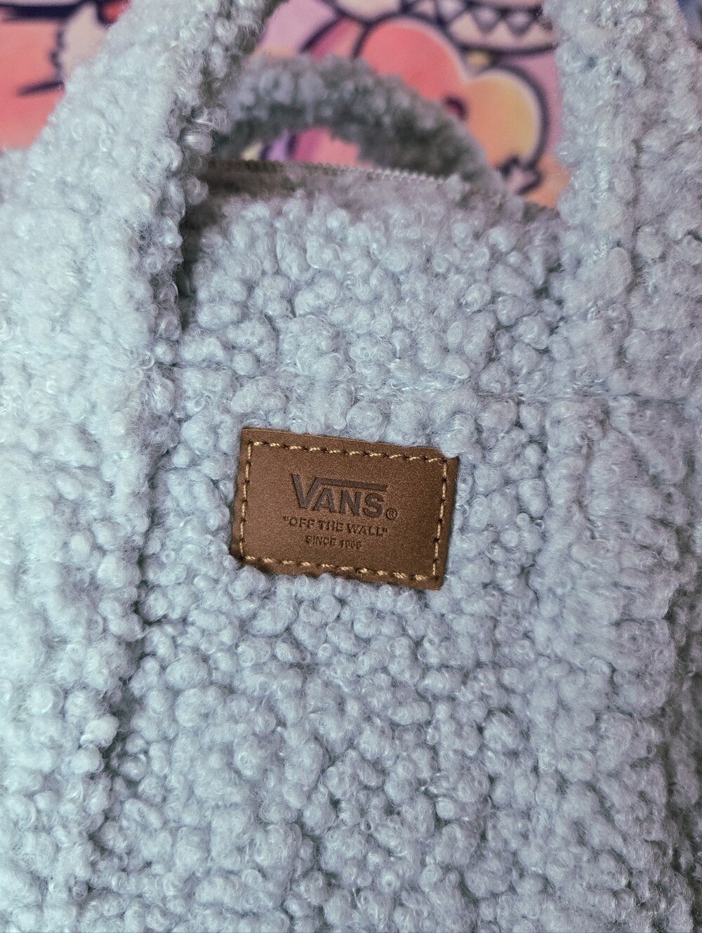 Vans Blue Sherpa Tote Bag/Crossbody NWOT - Picture 2 of 3